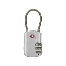 (Silver) Travel TSA Luggage Lock 3 Digit Combination Suitcase Locks