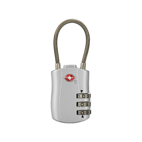 (Silver) Travel TSA Luggage Lock 3 Digit Combination Suitcase Locks