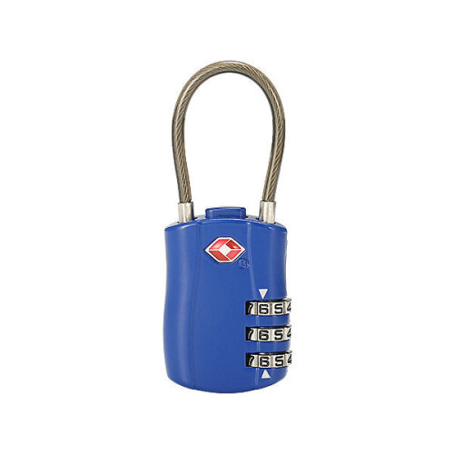 (Blue) Travel TSA Luggage Lock 3 Digit Combination Suitcase Locks
