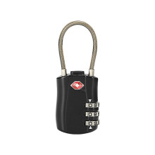 (Black) Travel TSA Luggage Lock 3 Digit Combination Suitcase Locks