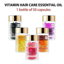(50 pc, Pink) 50Pcs Hair Vitamin Keratin Complex Oil Hair Mask Repair Damaged Hair Serum