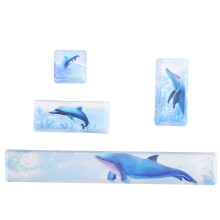DIY Dolphin Pattern Keyboard Keycaps