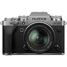 Fujifilm X-T4 Spiegelloze camera met 18-55 mm lens - Zilver