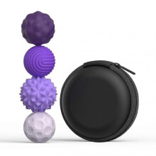 (4 Pack Purple) Silicone Magnetic Balls for Adults Kids Large Silicone Magnets Balls Decompression Toys Present for Kids