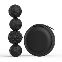 (4 Pack Black) Silicone Magnetic Balls for Adults Kids Large Silicone Magnets Balls Decompression Toys Present for Kids