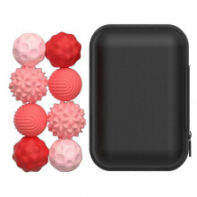 (8 Pack Red) Silicone Magnetic Balls for Adults Kids Large Silicone Magnets Balls Decompression Toys Present for Kids