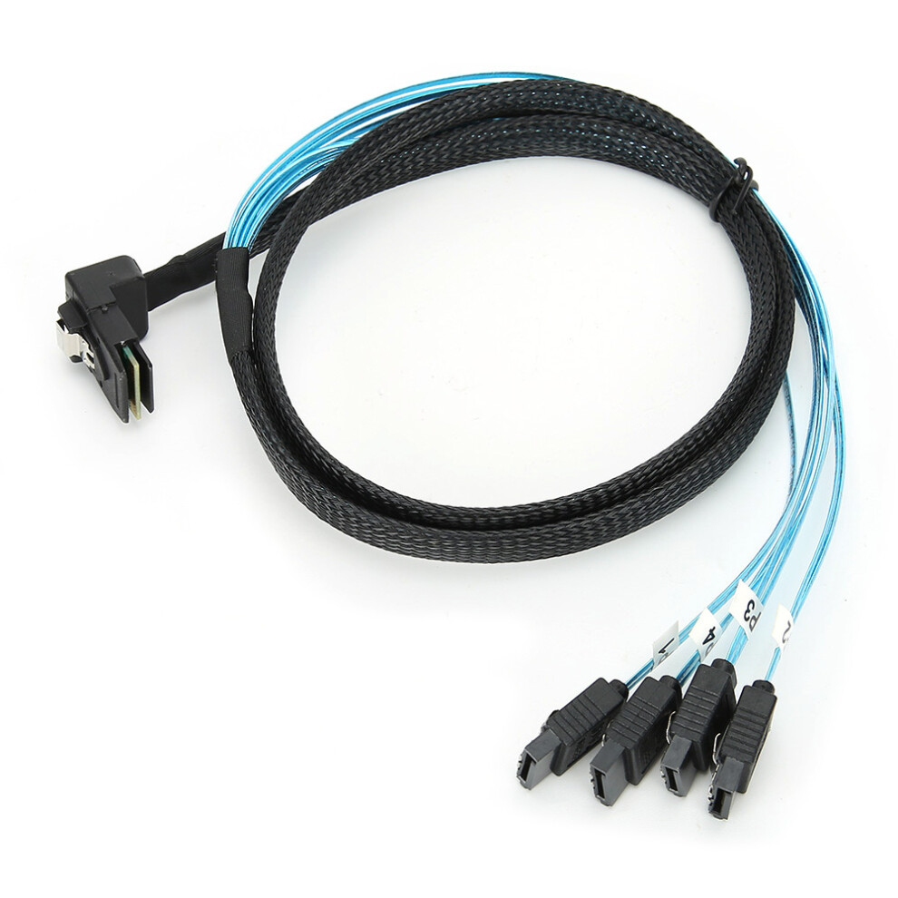 Mini Sas 36Pin Cable Hardware 90 Degrees To 4Sata 9121376343292