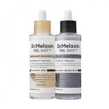 2PCS Dr.Melaxin PEEL SHOT GLOW EXFOLIANT RICE AMPOULE (WHITE RICE/BLACK RICE)