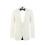 (40 Short, Cream) Mens White Tuxedo Dinner Jacket Regular Fit Notch Lapel 1