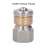 Mini-Abfluss Edelstahl/Messing 5000 PSI G3/8in Innengewinde 10