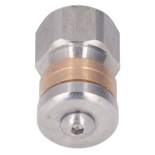 Hochdruckreiniger Düse Edelstahl Messing Kompakt Mini Abfluss Kanalisation Düse für Warm- und Kaltwasser 5000 PSI G3/8 Zoll weibliches Gewi