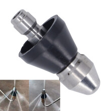Druckreiniger Turbo-Düse Spitz 5000PSI Mini Kompakt Edelstahl Turbo-Düse zum Austausch des mittleren Hecks Rückseite 6 Löcher 1/4 Zoll NPT