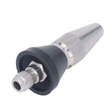 Druckreiniger Turbo-Düse, spitz, 5000 PSI, kleines kompaktes Modell aus Edelstahl, Turbo-Düse zum Austausch, großer Kopf, hinten, 3 Löcher,