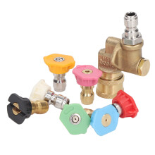7 Stück 1/4-Zoll Schnell-Düsenaufsätze 2,5 GPM 4500 PSI blau