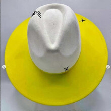 (24) Suede Painting Felt Hats For Men And Women, Hand Sewn Adjustable Fall Winter Fashion Party Hats And Gifts