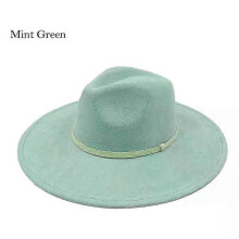 (8) Suede Painting Felt Hats For Men And Women, Hand Sewn Adjustable Fall Winter Fashion Party Hats And Gifts