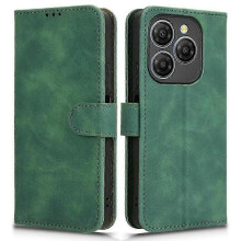 (Green) For Blackview Shark 9 5g Leather Case Skin-feel Anti-drop Wallet Flip Phone Cover - Rose