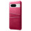 (Rose) For Google Pixel 8a Case Pu Leather+pc Phone Cover With 2 Card Slots 2