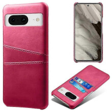 (Rose) For Google Pixel 8a Case Pu Leather+pc Phone Cover With 2 Card Slots
