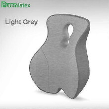 (LightGrey) Coccyx Chair Cushion Comfort Memory Foam Seat Orthopedic Pillow For Lower Back Tailbone And Sciatica Pain Relief