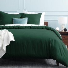 (Green Duvet Cover with Pillow Case Pair, Single) Luxury Duvet Cover Bedding Set 10.5, 13.5, 15 Tog