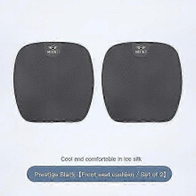 (2Pcs Black) Car Seat Cushion Breathable Ice Silk Protect Mat Accessories For Mini Cooper One Jcw Countryman Clubman Cabrio Paceman R60 R57