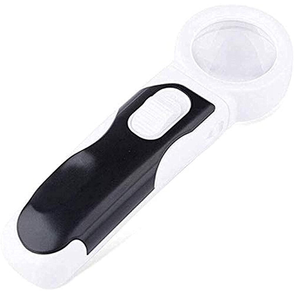 Handheld Magnifying Glass - 40X High Magnification Lens for Crafts and Reading, WFJ Model, Lightweight and Durable