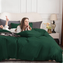 (Green Duvet Cover with Pillow Case Pair, King) Luxury Duvet Cover Bedding Set 10.5, 13.5, 15 Tog