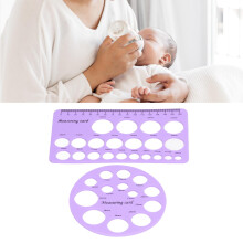 Purple Silicone Nipple Ruler: Ensure Right Flare Size for Pumping