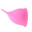 Silikon-Menstruationsbecher rosa BPA-frei 6546 mm 12