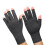 Arthritis Halbfinger-Handschuhe Größe L Heather-Grau 11