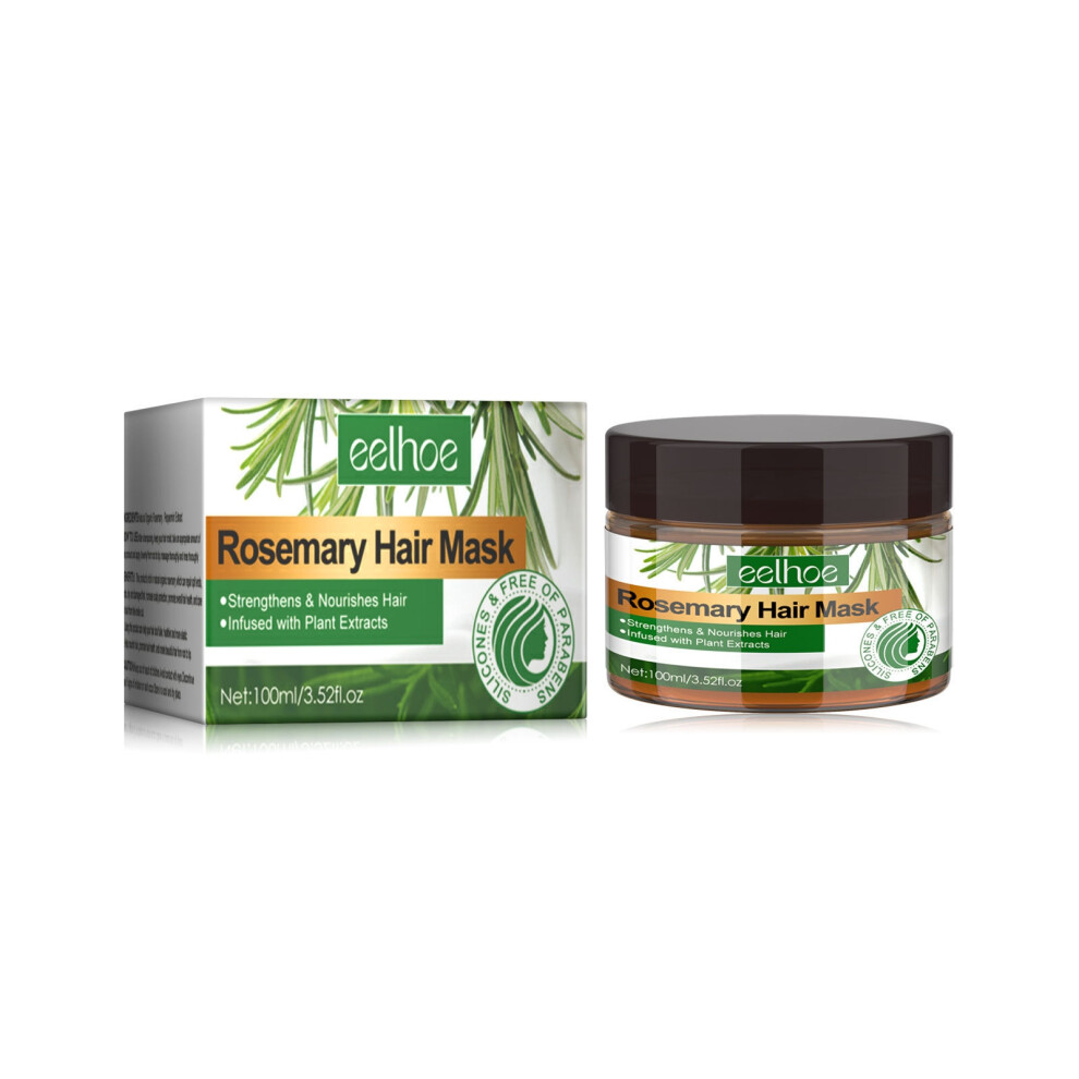 (100ml) Rosemary hair mask, hair care, hair end split, dry and frizzy nourishing, soft and beautiful hair care mask