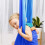Elastische Kinder-Hängematte 1 x 2,8 m Dunkelblau 7