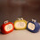 Kinder-Wecker Gelb Batterie-betrieben LED 7