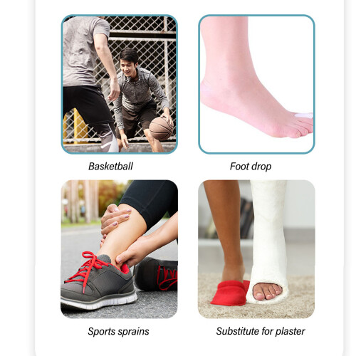 Adjustable Drop Foot Brace for Right Foot - Supports, Stabilizes & Corrects 2