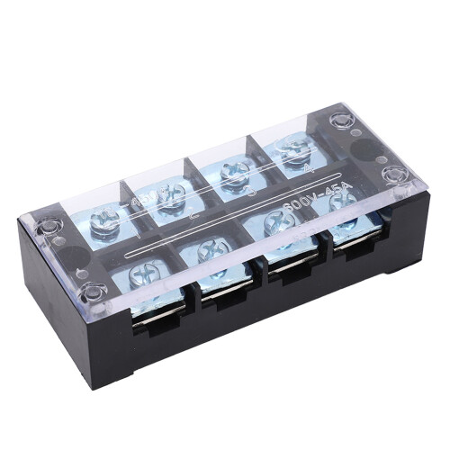 4504 2er Pack 23x37mm PC-Messing-Terminalleiste 45A 600V 2