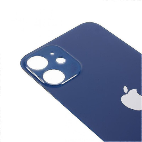 (Blue) For Iphone 12 Battery Housing Cover Repair Part (camera Lens Ring Hole Standard Version) - Blue 2