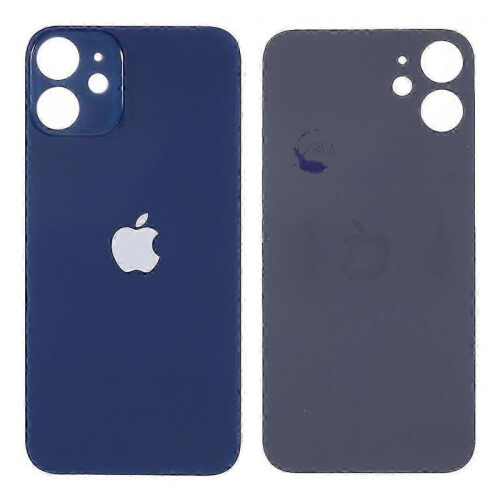 (Blue) For Iphone 12 Battery Housing Cover Repair Part (camera Lens Ring Hole Standard Version) - Blue
