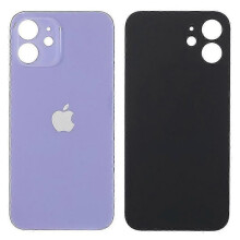 (Purple)For Iphone 12 Battery Housing Cover Repair Part (camera Lens Ring Hole Standard Version) - Blue