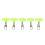 Fishing Float Connector Lure Line Accessories, Green, 4g 1