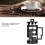 Französische Presse Maze Shell Design Glas 350ml Schwarz 3