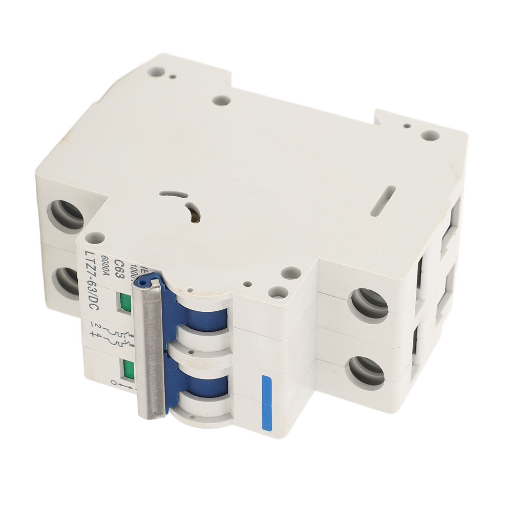 2P Miniature Dc Circuit Breaker 63A 1000V Flame Retardant Short Circuit Switch 4241338633287