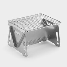 Faltbarer Barbecue Grill aus Edelstahl 210x160x125mm