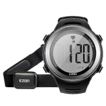 (T007A11)50m Waterproof Men Heart Rate Monitor Sports Watch With Hrm Chest Strap For Equipment Gym Outdoor Alarm Stopwatch
