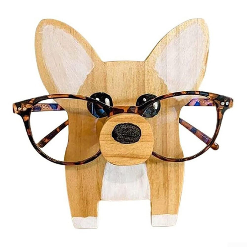 Cute Animal Glasses Holder - Handmade Wooden Stand for Eyeglasses Organization, Unique Design, Durable Material