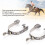 2PCS Stainless Steel West Cowboy Exquisite Pattern 11