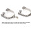 2PCS Stainless Steel West Cowboy Exquisite Pattern 10