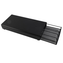 Kaffeekapsel-Schublade 40 Stück Schwarz 375 x 185 x 62 mm