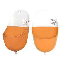 Baby-Urinal mit Cartoon-Orange-Schwein-Design - Tragbar und faltbar