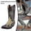 (48) Python Western Boot Colorblock Embroidery Men Boots Fashion Modern Shoes 4
